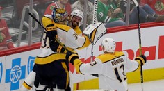 Pastrňák sa blysol hetrikom do siete Winnipegu, brankár Rinne si otvoril gólový účet v NHL