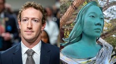 Pocta od Zuckerberga jeho manželke. Nechal jej postaviť bizarnú sochu, fotky bavia internet