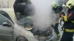 Na čerpacej stanici na D2 v Bratislave horelo auto