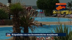 Kúpalisko so suchozemským majákom