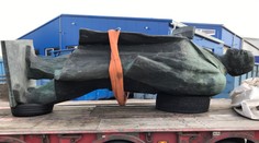 Leninova socha v Nitre musela ustúpiť výstavbe bytoviek. Dielo skončilo u smetiarov