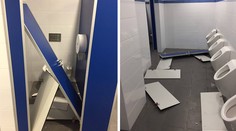 Hrdinovia z Ultras Slovan sa chvália, ako rozbili toalety na trnavskom štadióne