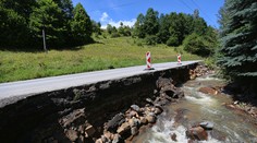 Takáto spúšť ostala v Kremnických Baniach po daždi