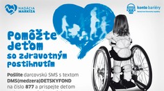 Nadácia Markíza a Konto Bariéry pomáhajú zdravotne postihnutým deťom