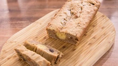Pšenovo-banánový chlebík s vlašskými orechmi