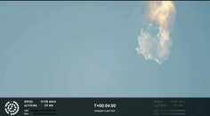 VIDEO: Raketa Starship niekoľko minút po štarte vybuchla