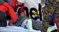 Talian Buzzi si po páde za cieľovou čiarou zlomil nohu