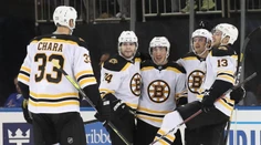 Prvý útok Bostonu zničil "jazdcov", Chára prispel k výhre gólom i asistenciou