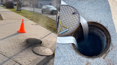 VIDEO: V Trnave vystreľovali kanalizačné poklopy a šíril sa z nich dym. Zasahovať museli hasiči