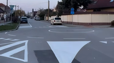 Kruh bez kruháča. V Trnave namaľovali objazd, vodiči krútia hlavou