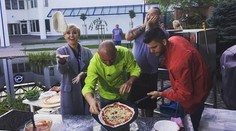 Tekvicový krém s červenou šošovicou a tymianom