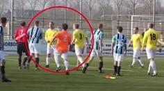 VIDEO: Šokujúci incident z Holandska: Rozhodca brutálne knokautoval brankára