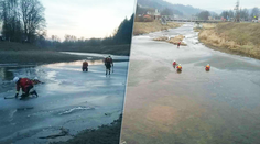 Zmizol pod hladinou. Pod človekom v Čadci sa preboril ľad, už ho nenašli