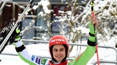 Mužský obrovský slalom v Saalbachu-Hinterglemme vyhral Žan Kranjec