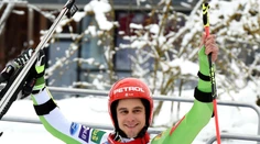 Mužský obrovský slalom v Saalbachu-Hinterglemme vyhral Žan Kranjec