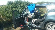 FOTOGALÉRIA: Vážna dopravná nehoda pri Šali: Zasahoval aj vrtuľník