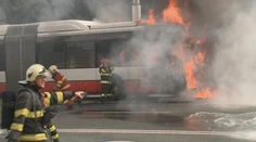 VIDEO: V Banskej Bystrici horel autobus MHD