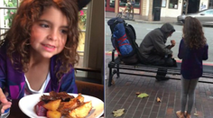 Dievčatko urobilo dobrý skutok, ktorý sa len tak nevidí . Bezdomovec nechápal