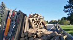 Na D1 na Liptove narazil kamión do zvodidiel a vysypal drevo