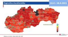 Covid automat: Od pondelka zostávajú na Slovensku posledné dva čierne okresy