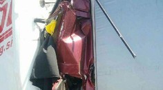 Tragická dopravná nehoda na D2: Zrazili sa tri kamióny, jedna kabína sa sploštila len na pol metra