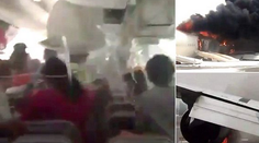 Panika a strach. Takto to vyzeralo na palube horiaceho lietadla