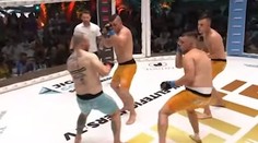 VIDEO: MMA bojovník si trúfol na troch súperov naraz. Poľský experiment netrval ani 15 sekúnd