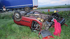 Pri nehode troch áut neďaleko Trenčína vyhasol život 67-ročného muža