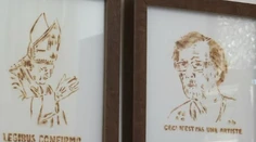 Uhádnete, čím umelec namaľoval tieto obrazy?
