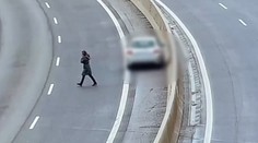 Vodička pri Nitre vošla omylom do protismeru. Neuveriteľne panikárila, behala pomedzi idúce autá zo strany na stranu