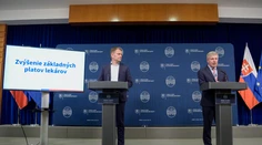 Matovič chce zvýšiť  lekárom plat v priemere o 556 eur, Visolajský ich vyzval, aby začali dávať výpovede