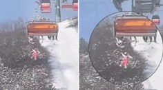 VIDEO: Desivý incident na sedačkovej lanovke. Dievča sa pošmyklo a spadlo do 12-metrovej hĺbky