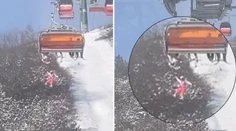 VIDEO: Desivý incident na sedačkovej lanovke. Dievča sa pošmyklo a spadlo do 12-metrovej hĺbky