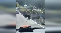 VIDEO: Dav ako na Václaváku. Turisti sa hrnú do hôr, na jednom mieste čakajú aj stovky metrov