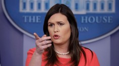 Trump prekvapivo oznámil, že hovorkyna Bieleho domu Sandersová končí vo funkcii