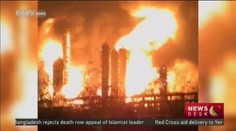 Epický požiar chemickej továrne v Číne. Zasahuje 400 hasičov