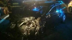 FOTO: Pri Vranove nad Topľou sa čelne zrazili autá. Osem zranených