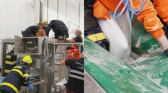 Žene uviazli obe nohy v stroji na cesto. Z pekárne ju vyslobodzovali hasiči