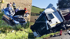 Vážna nehoda na východe. Vodiča auta pre ťažké zranenia rýchlo previezli do nemocnice