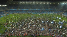 VIDEO: Hvizd, ktorý odštartoval párty. Na Tehelnom poli oslavovali stovky fanúšikov nový titul do zbierky