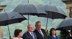 Gašparovič sa za dažďa lúčil s Prahou