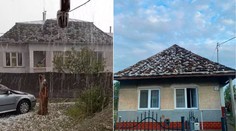 FOTO: Obrovské krúpy spôsobili v obci Senné pohromu. Zničili 50 striech aj autá