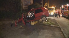 Kaskadéri z východu. Jeden skončil na streche, druhý na rampe