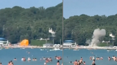 VIDEO: Dron dopadol priamo na pláž plnú ľudí. Po ukrajinskom útoku v ruskom letovisku hlásia štyri obete