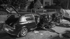 FOTO: Tragická nehoda  v obci Biel. Pri čelnej zrážke dvoch áut prišli o život dvaja ľudia