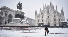 Miláno je zasnežené, sever krajiny postihli búrky