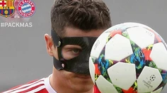 Lewandowski trénoval s maskou na tvári