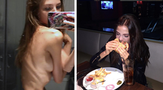 Modelka vydesila trčiacimi rebrami verejnosť. Bráni sa fotkou s hamburgerom