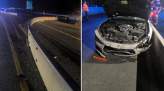 Nehoda luxusného auta na D1: Mladý vodič dostal šmyk, na ceste po ňom zostala spúšť