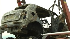 Po autonehode začalo horieť celé pole pri Topoľčanoch